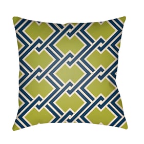 Livabliss Litchfield Pearl Brass Marine Blue Accent Pillow Cover - 22x22