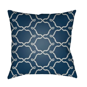 Livabliss Litchfield Marine Midnight Blue Charcoal Light Grey Accent Pillow...