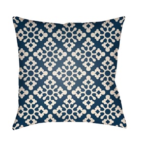 Livabliss Litchfield Light Grey Marine Blue Black Accent Pillow Cover - 20x...