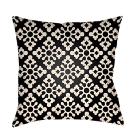 Livabliss Litchfield Light Grey Jet Black Onyx Accent Pillow Cover - 16x16