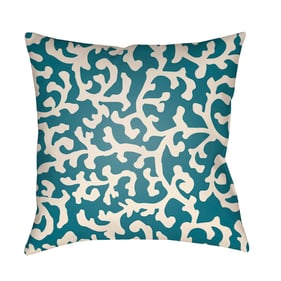 Livabliss Litchfield Pearl Slate Marine Blue Beetle Accent Pillow Cover - 2...