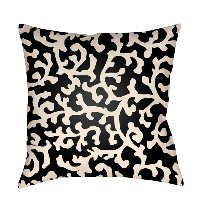 Livabliss Litchfield Pearl Jet Black Accent Pillow Cover - 20x20 LTCH1394-2020