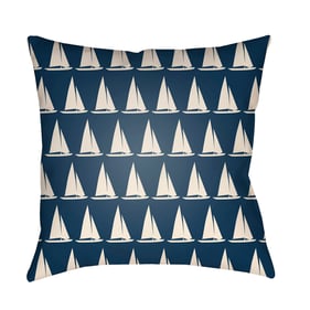 Livabliss Litchfield Light Grey Marine Blue Black Charcoal Accent Pillow Co...