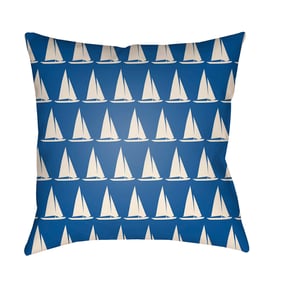 Livabliss Litchfield Light Grey Azure Marine Slate Blue Accent Pillow Cover...