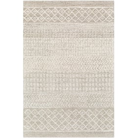 Livabliss Maroc Gray Oatmeal Light Beige Dark Brown Handmade Rug - 144x108