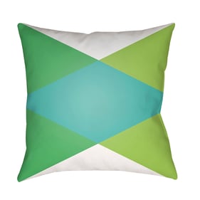 Livabliss Moderne White Light Green Seafoam Accent Pillow Cover - 20x20