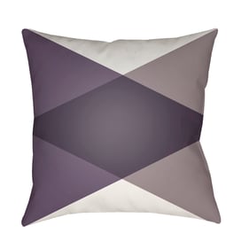 Livabliss Moderne Medium Purple Gray White Navy Accent Pillow Cover - 18x18