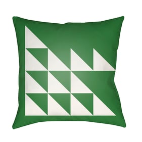 Livabliss Moderne Green White Accent Pillow Cover - 18x18