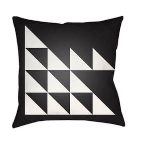 Livabliss Moderne White Black Accent Pillow Cover - 22x22