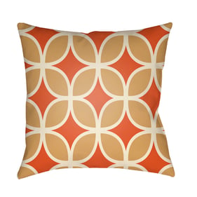 Livabliss Moderne Mustard Cream Orange Accent Pillow Cover - 20x20