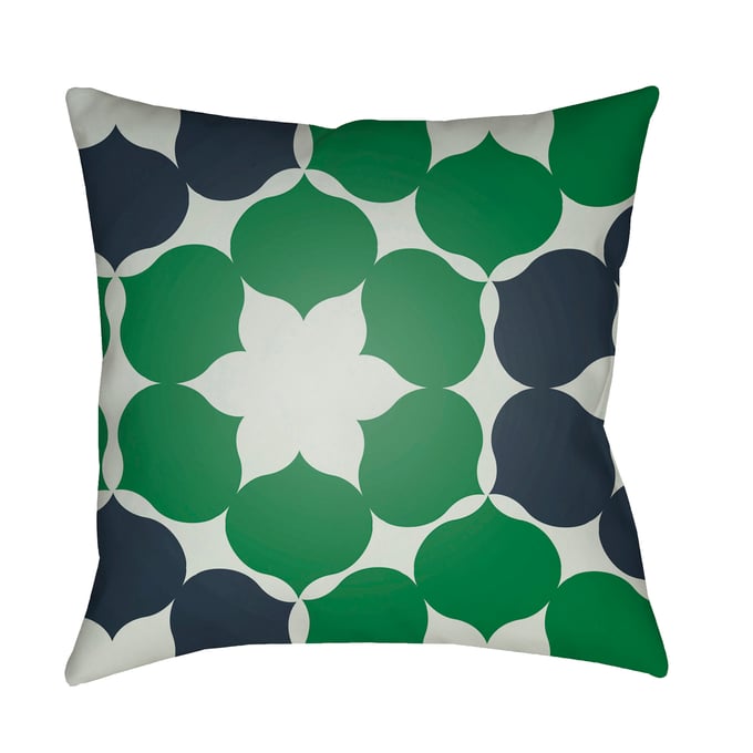 Livabliss Moderne Light Sage Dark Blue Medium Green Accent Pillow Cover - 20x20 MD053-2020