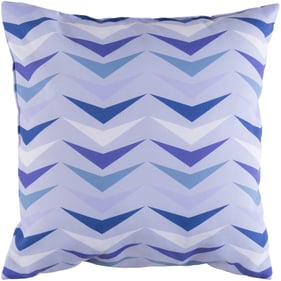 Livabliss Moderne Light Blue Off White Accent Pillow Cover - 18x18