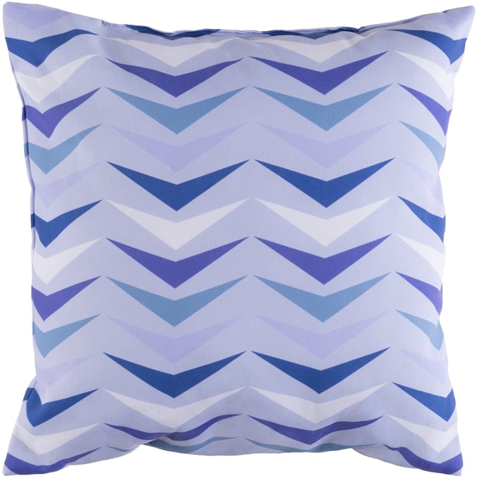 Livabliss Moderne Light Blue Off White Accent Pillow Cover - 18x18 MD062-1818