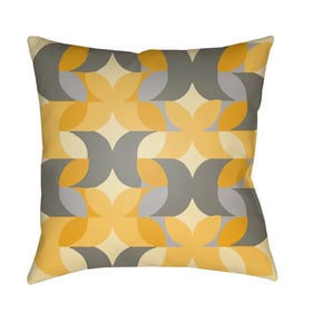 Livabliss Moderne Yellow Sage Mustard Saffron Accent Pillow Cover - 22x22