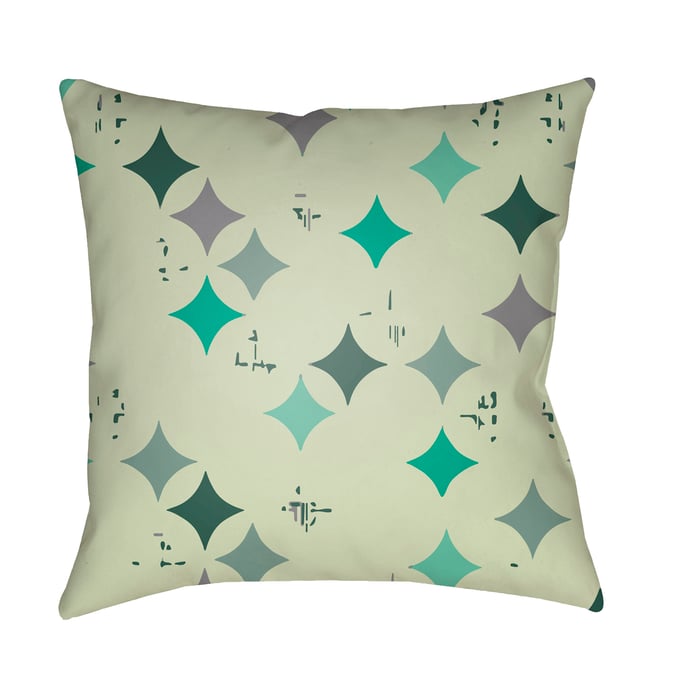 Livabliss Moderne Green Emerald Slate Dusty Sage Accent Pillow Cover - 18x18 MD097-1818