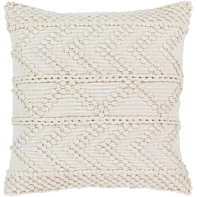 Livabliss Merdo White Poly Accent Pillow - 22x22 MDO001-2222P