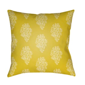 Livabliss Moody Floral Grass Green Yellow Accent Pillow Cover - 18x18