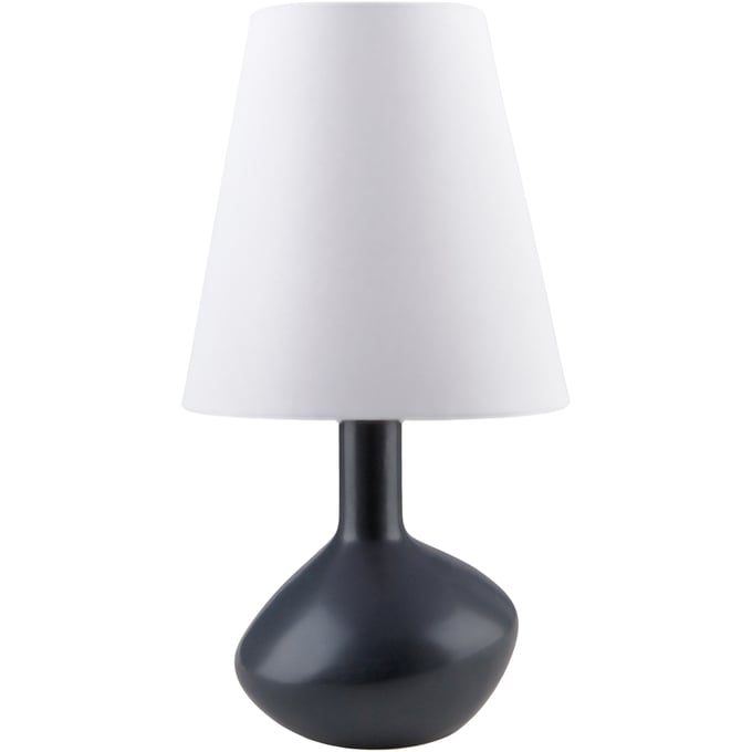 Livabliss Magico Black White Metallic Brass Accent Table Lamp MGC-003