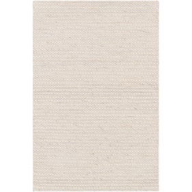 Livabliss Marlowe Ivory White Black Handmade Rug - 36x24