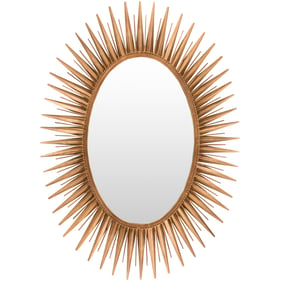 Livabliss Nihal Metallic Brass Accent Mirror