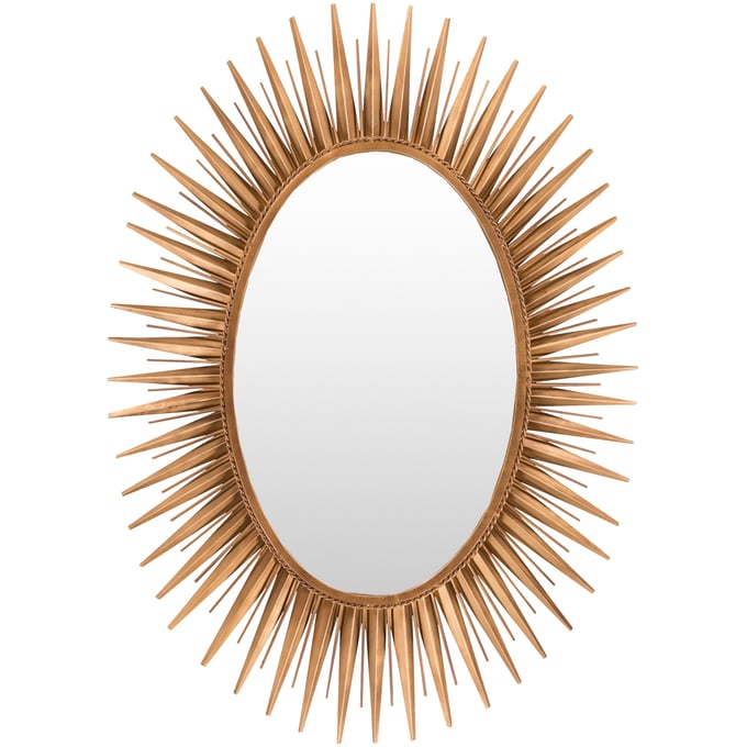 Livabliss Nihal Metallic Brass Accent Mirror MRR1014-3042