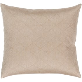 Livabliss Messina Tan Metallic Gold Down Pillow - 22x22