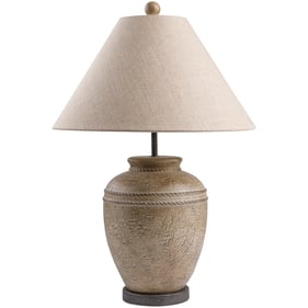 Livabliss Nantes Beige Brown White Accent Table Lamp