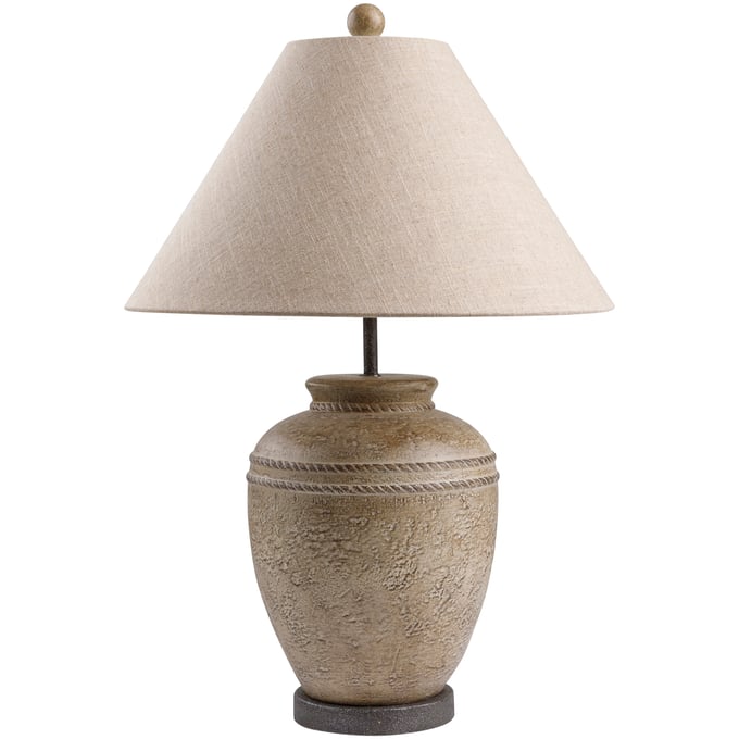 Livabliss Nantes Beige Brown White Accent Table Lamp NAN-001