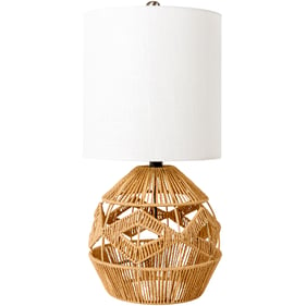 Livabliss Nosse Beige White Accent Table Lamp