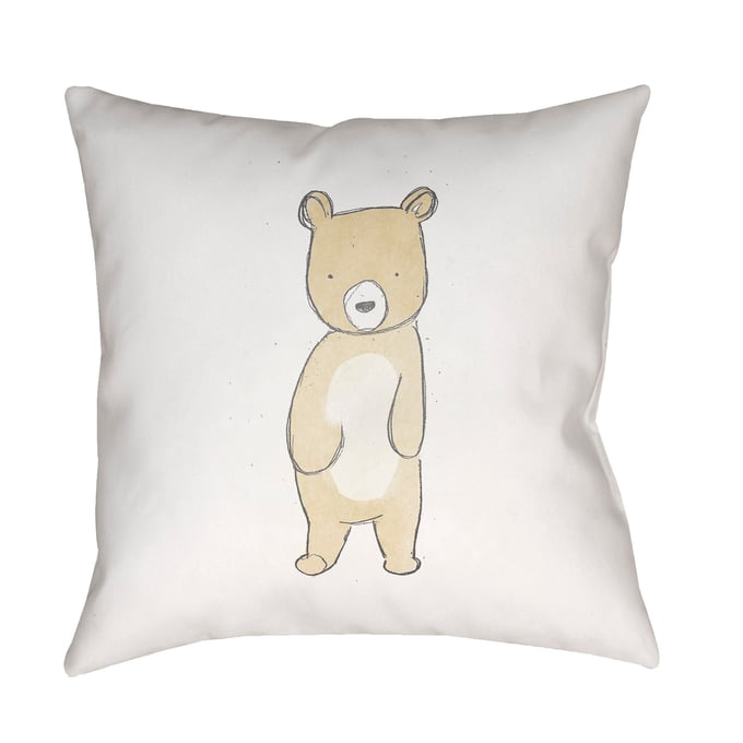 Livabliss Nursery Off White Light Silver Pale Slate Accent Pillow Cover - 18x18 NUR001-1818