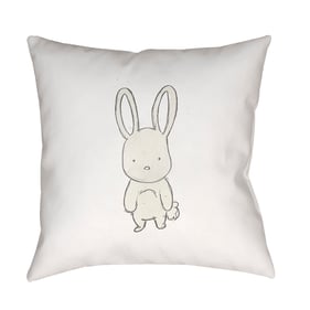 Livabliss Nursery Off White Light Silver Accent Pillow Cover - 20x20