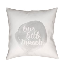 Livabliss Miracle Off White Light Silver Pale Slate Accent Pillow Cover - 1...