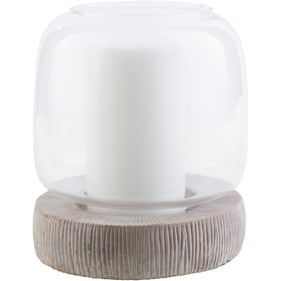 Livabliss Odette White Camel Small Candle Holder