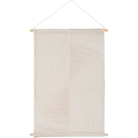 Livabliss Pax Ivory Beige Wall Hanging