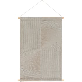 Livabliss Pax Slate Beige Wall Hanging