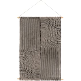 Livabliss Pax Black Beige Wall Hanging