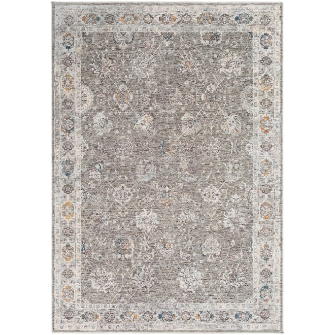 Livabliss Presidential Light Olive Dusty Sage Ivory Wheat Blue Saffron Machine Woven Rug - 98x60 PDT2307-582