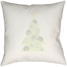 Livabliss Coastal Off White Light Silver Grey Pale Slate Accent Pillow Cove...