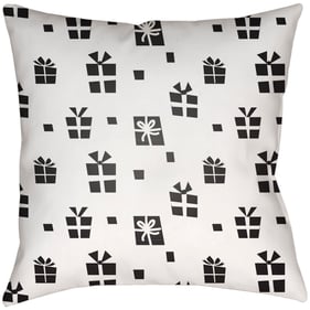 Livabliss Gift Exchange Off White Light Silver Onyx Accent Pillow Cover - 1...