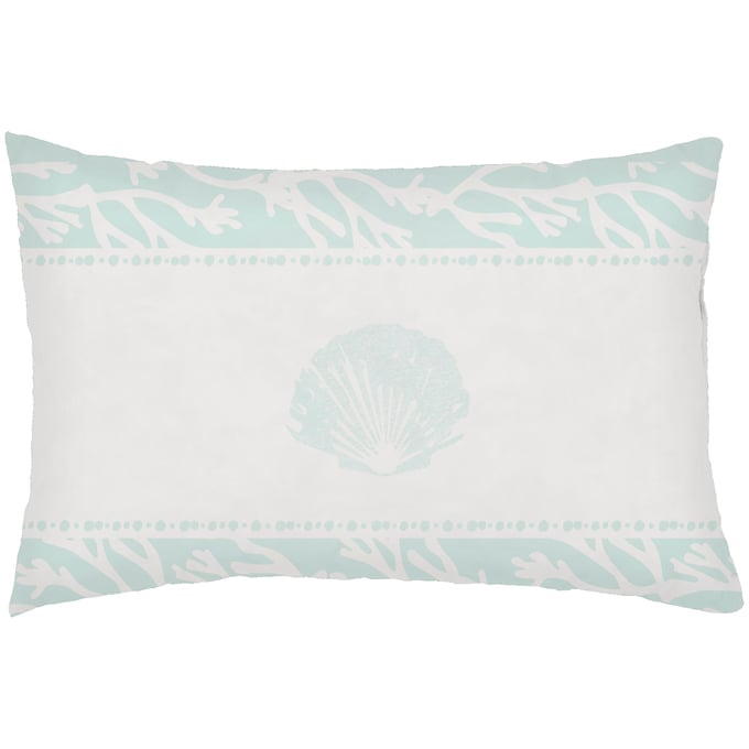 Livabliss Seasalt Seashells Off White Light Silver White Lumbar Pillow Cover - 14x24 PHDSL001-1424