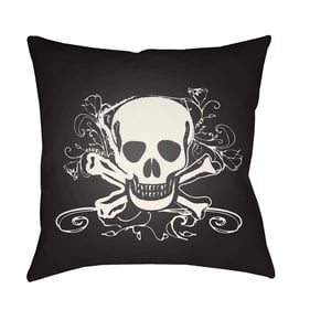 Livabliss Punk White Black Accent Pillow Cover - 20x20