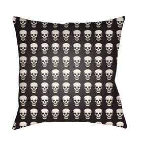 Livabliss Punk Black White Accent Pillow Cover - 22x22