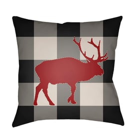 Livabliss Buffalo Ash Black Dark Grey Brick Accent Pillow Cover - 20x20