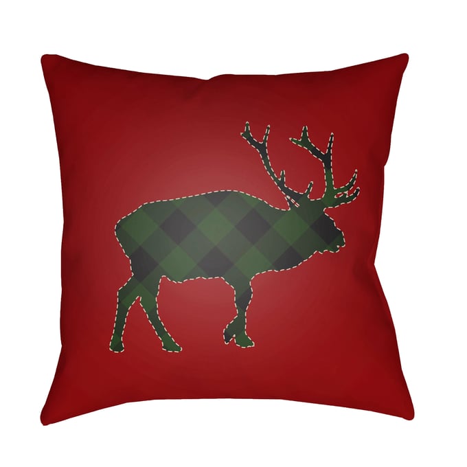 Livabliss Buffalo Mocha Light Silver Lunar Green Garnet Accent Pillow Cover - 20x20 PLAID025-2020