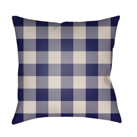 Livabliss Checker Grey Silver Ash Marine Blue Violet Pewter Accent Pillow C...