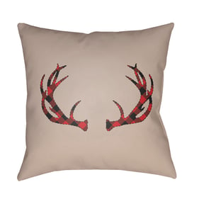 Livabliss Antlers Slate Grey Taupe Ivory Khaki Sage Accent Pillow Cover - 2...