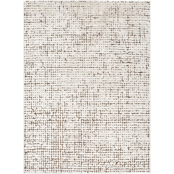 Livabliss Cascade Ivory Brown Machine Woven Rug - 108x79 PNWCS2301-679