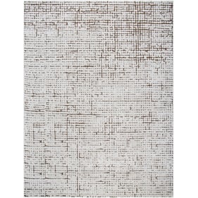 Livabliss Cascade Ivory Brown Machine Woven Rug - 144x110