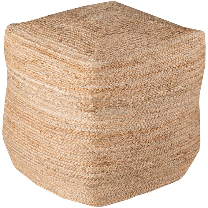 Livabliss Jute Tan Pouf POUF-101