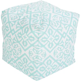 Livabliss Rain Blush Aqua Pouf